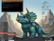 LXDE Debian-trixie-mascote