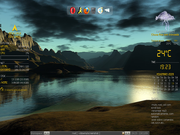 Fluxbox Arch Linux + Conky + wbar + fluxbox