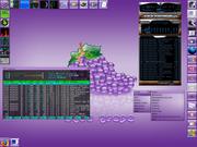 Window Maker Wmaker htop xmms funfando no Debian