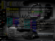 Fluxbox Screen Shot Slackware 11.0 sistema de LOGS